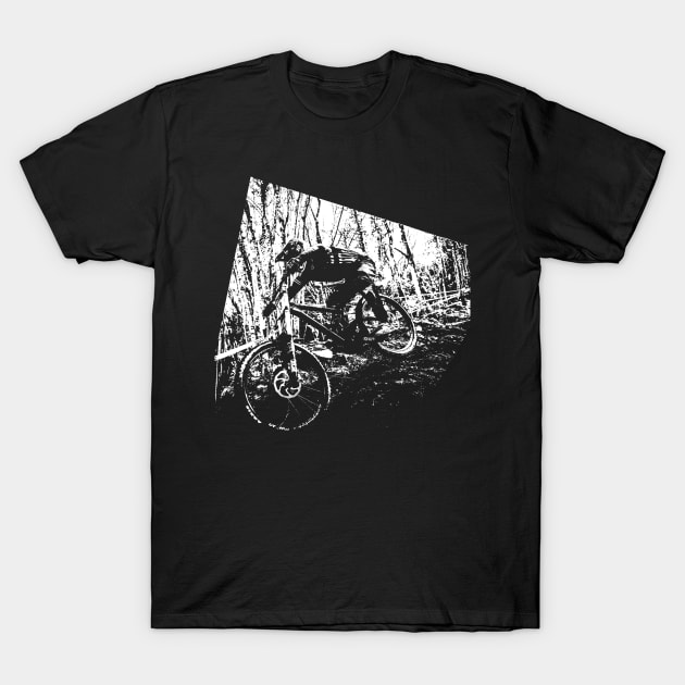 mtb downhill T-Shirt by rickylabellevie